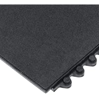 Wearwell 570.58 X 3 X 3grbk 24-Siete antifatiga sólido Mat- grasa resistente- 91 cm x 91 cm- negro